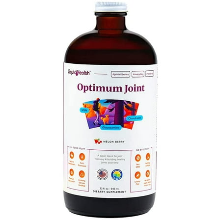 LIQUIDHEALTH Optimum Joint Support Supplement with Glucosamine & Chondroitin, 32 fl Oz