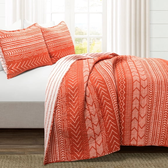 Hygge Geo Quilt Set by Lush Decor