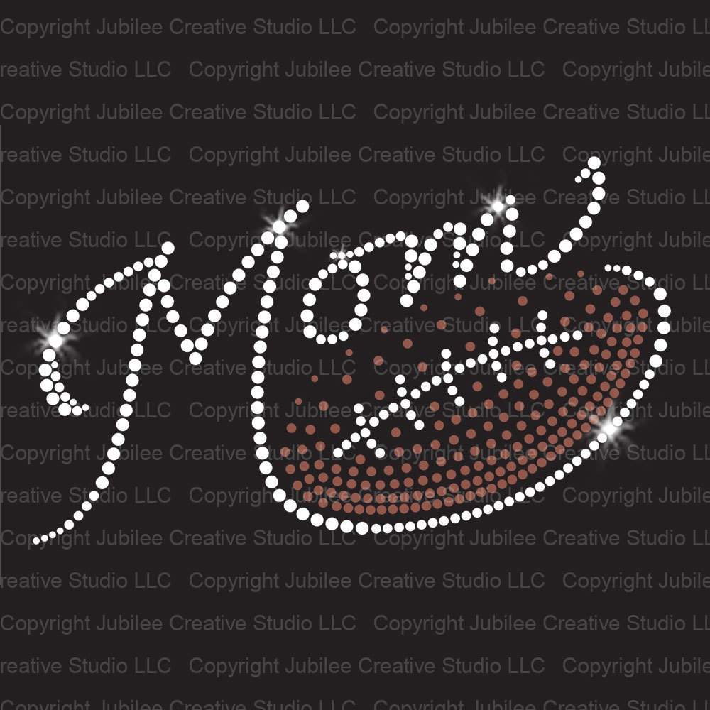 Football Mom Gradient Iron-on Rhinestone and Rhinestud Transfer by JCS Rhinestones