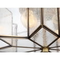 thumbnail image 6 of Trade Winds Stella Star Semi-Flush Mount Ceiling Light in Natural Brass, 6 of 6