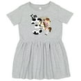 thumbnail image 3 of Inktastic I'm Three-cowgirl Riding Horse Birthday Girls Toddler Dress, 3 of 5