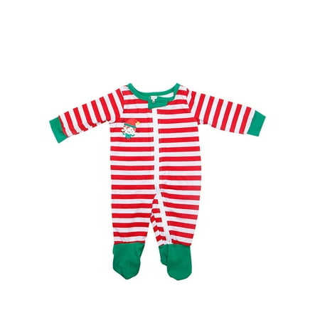 

Christmas Sleepwear Holiday Xmas Printed Loungewear Stripe Pajamas Family Matching Nightgown 12M