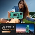 thumbnail image 6 of for iPhone 11 Pro Case with Screen Protector,Sliding Camera Cover,-Grade Cover with  Stand Phone Case 5.8" Turquoise, 6 of 12