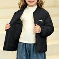 thumbnail image 5 of Spazoro Boys Quilted Bomber Jacket with Fleece Lined, Snap Closure Baseball Collar Long Sleeve Warm Winter Outerwear Coat Black Size 11-12, 5 of 7