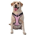 thumbnail image 1 of XMXY No Pull Dog Harness, Pink Note Soul Key Adjustable Reflective Pet Harness with Oxford Vest, Large Size, 1 of 9
