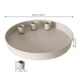 thumbnail image 3 of Luoshdecor Modern Metal Round Holder,Magnetic Candle Tray Boho Candle Holder for Taper Candles, Halloween Christmas Table Decor 9in, 3 of 9