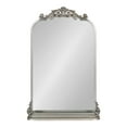 thumbnail image 6 of Kate and Laurel Arendahl Traditional Vintage Arch Mirror with Shelf, 21 x 32, Silver, Baroque Antique Arched Wall Mirror with Functional Shelf and Ornate Frame, 6 of 9