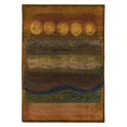 thumbnail image 1 of Oriental Weavers Kharma II 5'3" x 7'6" Machine Woven Rug in Gold, 1 of 2