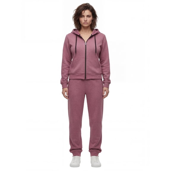 Women’s Sweatsuit Soft Stretch Warm & Comfy fleece 2-piece Sweatsuit