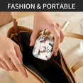 thumbnail image 5 of Linda Funda Compatible Con Airpods De 4Ta Generación 2024 A Prueba De Golpes Para Mujeres Y Niñas Con Linda Hebilla Redonda Dorada - Diseño Protector Anticaídas (Boho Cute Butterfly Moon), 5 of 5