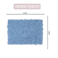 thumbnail image 4 of Home Weavers Modesto Collection 100% Cotton Tufted Bath Rugs, Extra Soft and Absorbent Bath Rugs, Non-Slip Bath Mats, Machine Washable, Bath Mats for Bathroom Floor, 17"x24" Rectangle, Sky Blue, 4 of 4