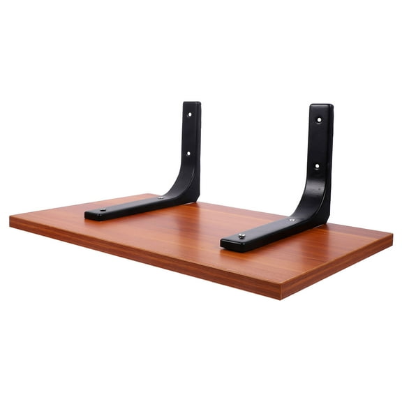 MERRYHAPY Furniture Shelf Brackets Wood for Homeowners Bookshelf 1 Set 15.7X9.8X0.7In