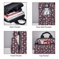 thumbnail image 3 of Yiaed Skull flower leaf colorful Print Lightweight Backpack Travel Backpacks Hiking Daypack for Women Men, 3 of 5