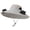 Gray, variant on Unisex Sun Hats UV Protection Wide Brim Western Cowboy Bucket Hat with Adjustable Rope for Camping Hiking Dark Blue