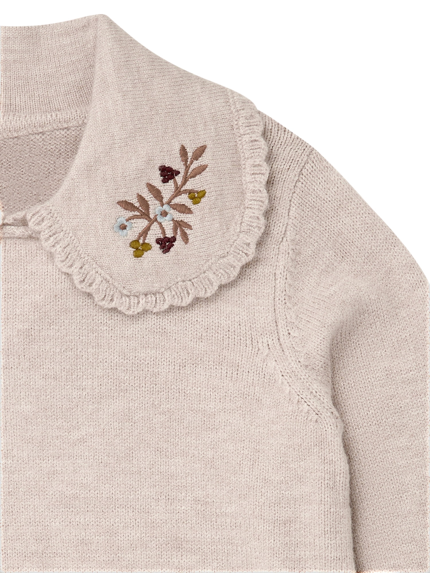 Modern Moments by Gerber Sweater with Embroidered Collar, Sizes 12 Months - 5T