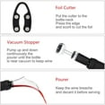 thumbnail image 4 of Wine Bottle Opener Set Air Pump Pressure Wine Corkscrew with Vacuum Stopper and Pourer Foil Cutter, 4 of 7