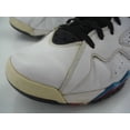 thumbnail image 3 of Ni - ke Men's 12 M Ni - ke Air Jordan 7 Retro Orion 304775-105 White Laser Blue Black Shoes, 3 of 5