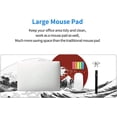 thumbnail image 6 of White Japanese Wave Gaming Mouse Pad XL Black Mountain Red Sun Painting Extended Big Large Desk Mat Non-Slip Rubber Base Stitched Edge Long Keyboard Mousepad for PC Computer Laptop,31.5×11.8 in, 6 of 6