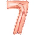 thumbnail image 2 of Giant Rose Gold Number 7 Foil Balloon 40", 2 of 2
