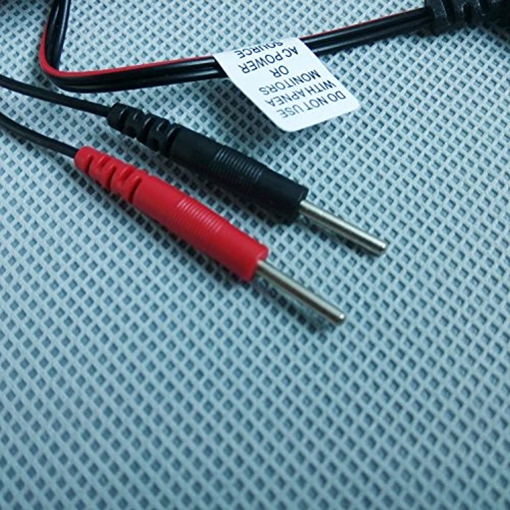 2Pcs/pack Replacement Electrode Lead Wires Connect Cables Pin 2mm For TENS Electronic Therapy Machines