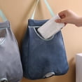 thumbnail image 4 of Hanging Storage Bag Breathable Reusable No Drilling Sturdy Convenient Space Saving Polyester Wall Hanging Garbage Bag Organizer Kitchen Supplies, 4 of 8