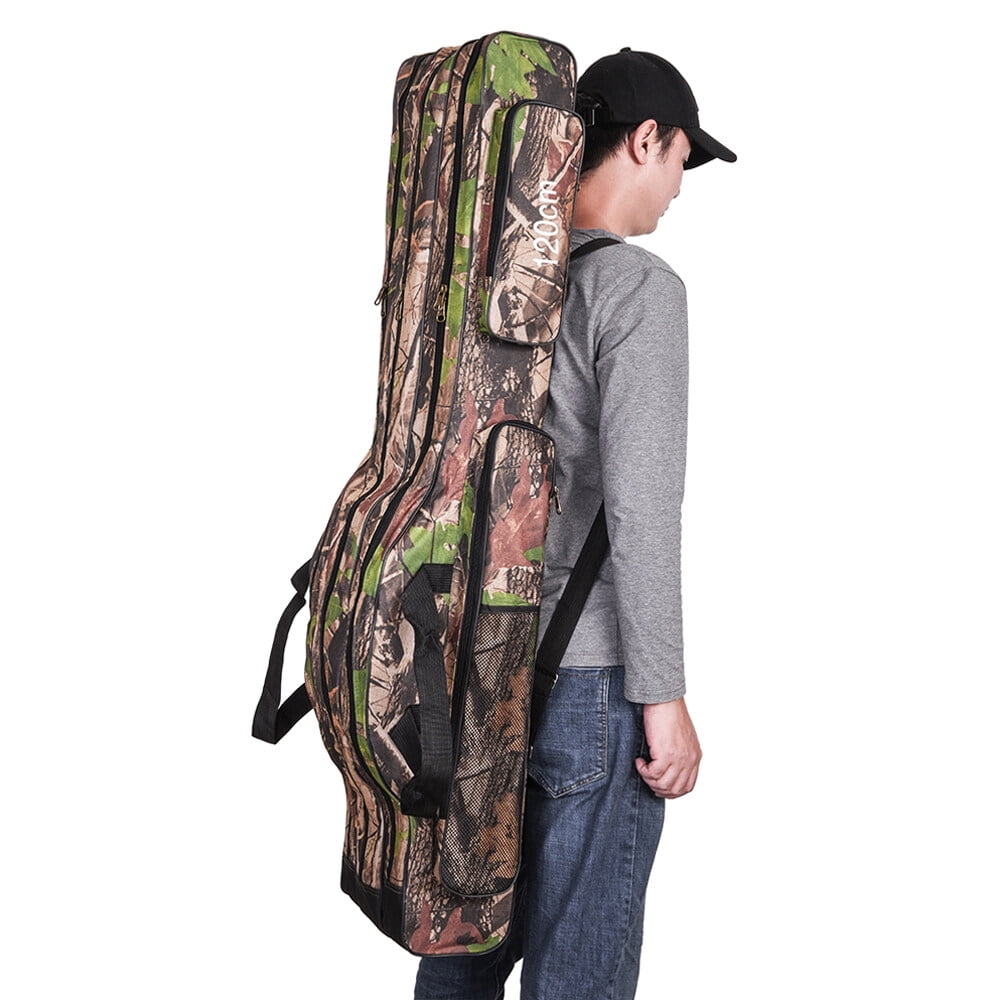 Sac De Pêche Portable 3 Couches Doorslay - Pliant, Grand Capacité, Étui Transport Canne Et Moulinet