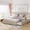 Beige + Upholstered, variant on [Luckynote]Upholstered Platform Bed with 2 Drawers and 1 Twin XL Trundle, Linen Fabric, Queen Size - Light Gray