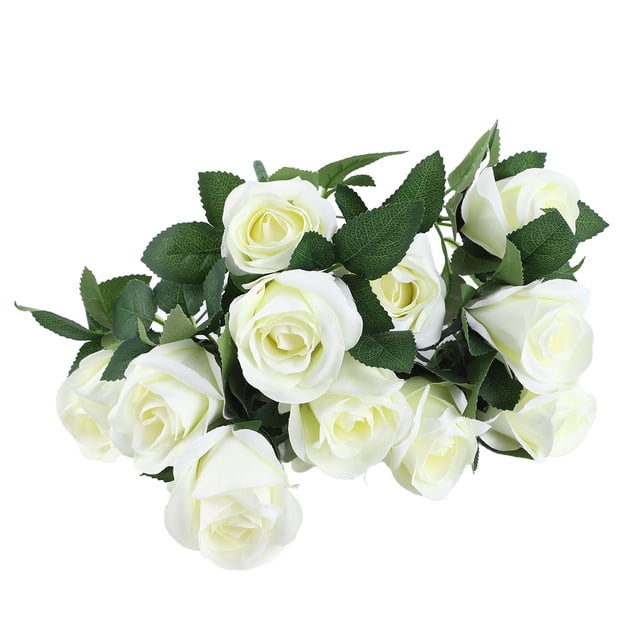 Rosas artificiales, rosas artificiales con rosas de seda largas, rosas falsas optimizadas para la excelencia