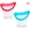 Pink, Blue, variant on 2pcs Eye Wash Cup Eye Wash Cleaner Kit Silicone Eyes Cleaning Cup for Rinse Portable Care Tool Transparent with Storage Container for Quick Relief Tired Dust Cleaning Makeup Irritants