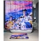 thumbnail image 2 of Cortina de ducha perfecl de Te 180x180cm Multicolor 12 ganchos, 2 of 4