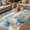 Teal Blue, variant on Beach Coastal Outdoor Rug for Patio/Deck/Porch, Non-Slip Large Area Rug 6 x 9 Ft, Summer Nautical Coral Shell Botanical Indoor Outdoor Rugs Washable Area Rugs, Reversible Camping Rug Carpet Runner