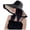 Black, variant on Lispipm Oversize Beach Sun Hats for Women Summer Travel Reversible Hat Outdoor Wide Brim Adjustable Chin Strap Hiking Caps Beige