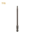 thumbnail image 3 of 1 Pcs Magnetic Torx Screwdriver Bit 100mm Long T15, 3 of 10