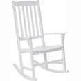 thumbnail image 6 of Monstay Outdoor Wooden Porch Rocking Chair, White Color, Weather Resistant Finish, 6 of 15