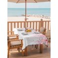 thumbnail image 2 of Outdoor Tablecloth with Umbrella Hole for Patio/Picnic/Party/Camping, Pink Wisteria Waterproof Table Cloth Rectangle Table Cover Washable, Spring Floral Flowers Leaves Botanical (52"x 70"), 2 of 8