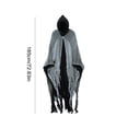 thumbnail image 3 of Capa Aterradora para Adultos Traje Fantasma Suministros Fiesta Disfraz Halloween, 3 of 9