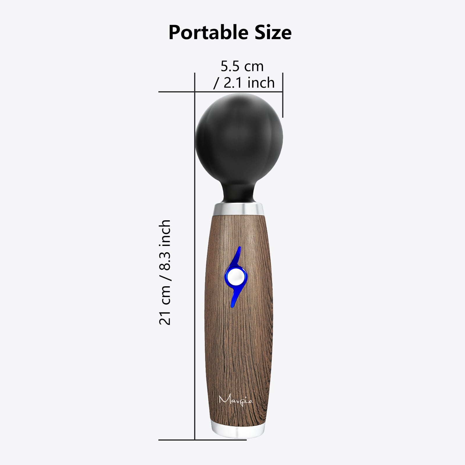 Maxgia MJOLLNIR, Electric Cordless Muslce Handheld Massager, Deep Tissue Back Massager with Linear Speeds for Back, Neck, Shoulder, Leg, Trigger Point, Pain Relief, Muscle Recovery