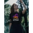 thumbnail image 2 of Happy Halloween Spooky Pumpkin  T-Shirt Women -Image by Shutterstock, Female Large, 2 of 4
