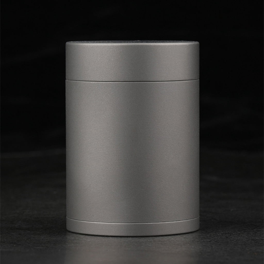 ZPAQI Large Capacity Pills Organizers Titanium Alloy Canister Outdoor Medicine Bottle