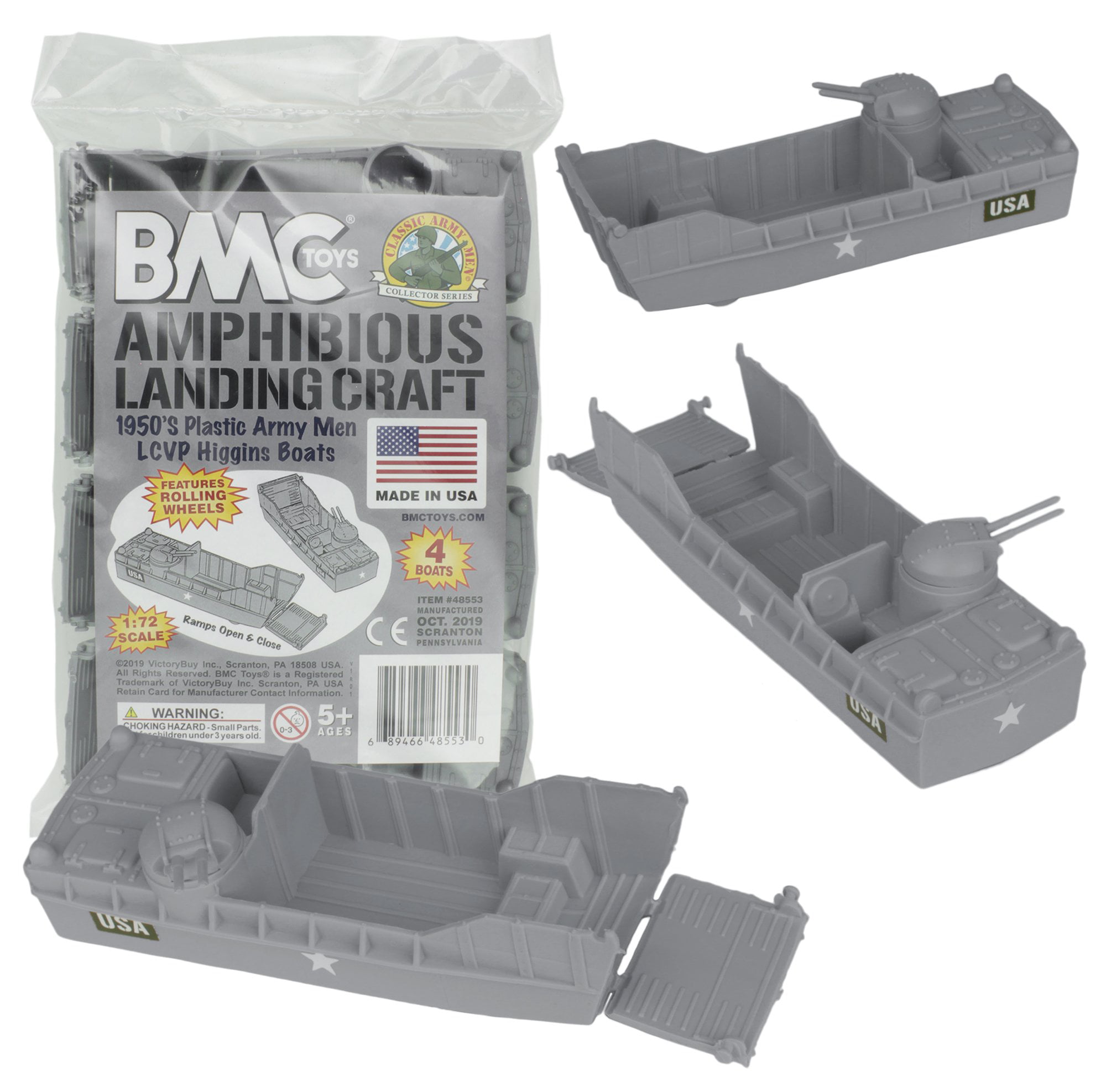 1:32 Amphibious Vehicle for Plastic Army Men Details about   BMC WW2 USMC Amtrac LVT