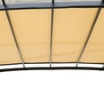 thumbnail image 6 of 12' x 9' Outdoor Patio Retractable Canopy Steel Pergola with Adjustable Shade,Beige, 6 of 8
