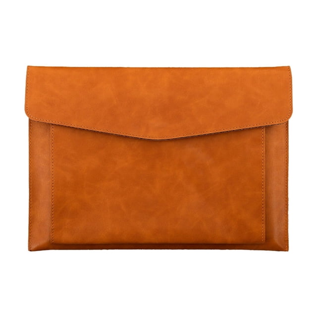 Grands Sacs de Rangement, Sac de Rangement pour Documents Imperméable Grande Capacité Double Couche Sac de Protection en Cuir pour Ordinateur Portable, Sac en Cuir pour Ordinateur Portable, Sac en Cuir pour Ordinateur Portable, Sac pour Ordinateur Portable 14 Pouces