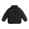 thumbnail image 3 of Feancey Girls Puffer Coats Full Zip Stand Collar Quilted Jackets Toddler Kids Winter Down Coat Baby Boys Lightweight Packable Jacket with Pockets Black 120, 3 of 6