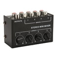 thumbnail image 3 of Oubit Channel Line Mixer,Passive Mixer 4 Channel Channel Passive Mixer Mini Sound Mixer Multi-Functional, 3 of 9