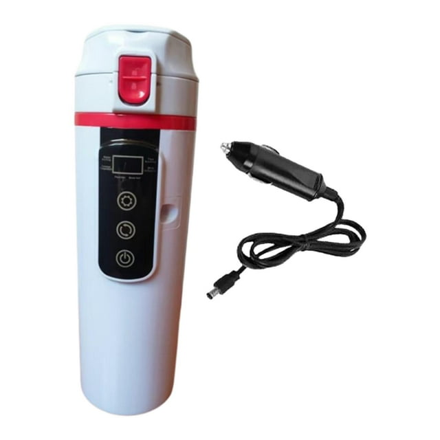 DOLITY Bouilloire de Voiture 12V 24V Tasse Isolée pour Infusion de Thé, Boisson, Café