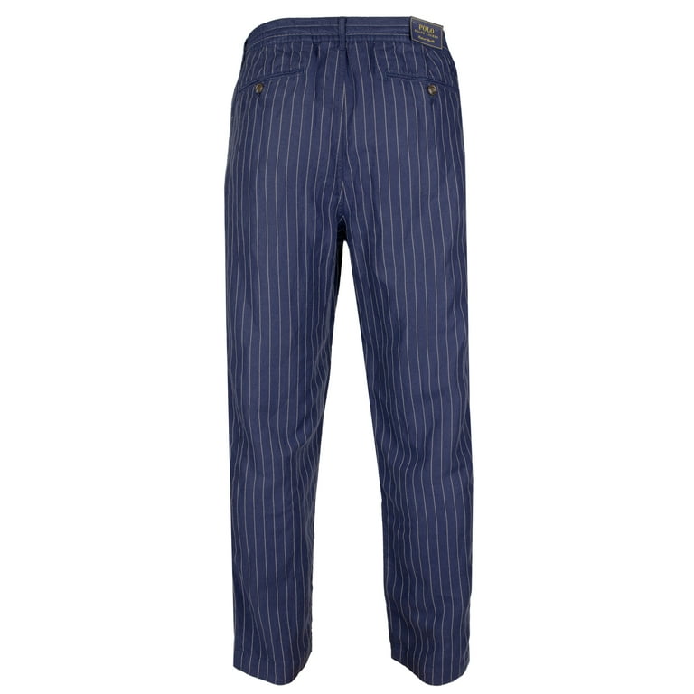 Polo Ralph Lauren Mens Striped Linen Straight Leg Pants Polo Ralph Lauren Mens Striped Linen Straight Leg Pants