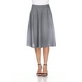 thumbnail image 3 of White Mark Saya Flare Skirt Womens High Waist A-Line with Pockets Size X, 3 of 10