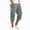 AL12-Gray, variant on 3/4 Capri Long Cargo Shorts For Men Below Knee 13 Inches Pants Casual Hiking Work Outdoor Cropped With Pockets Light Green XL