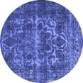 thumbnail image 1 of Ahgly Company Indoor Round Persian Blue Traditional Area Rugs, 8' Round, 1 of 4
