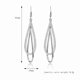 thumbnail image 2 of Pendientes largos con gancho para mujer, aleación de diamantes de imitación simples, estilo occidental a la moda, 2 of 5